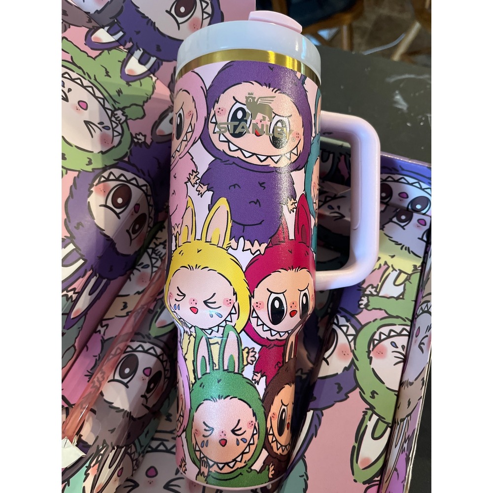 Stanley x LoveShackFancy Quencher H2.0 FlowState Tumbler 40oz Pink Character New - Picture 1 of 7